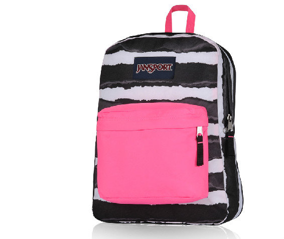 JanSport·染色条纹双肩包